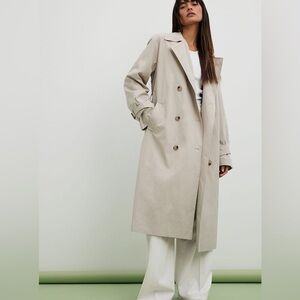 NA-KD Double Buttoned Trench coat